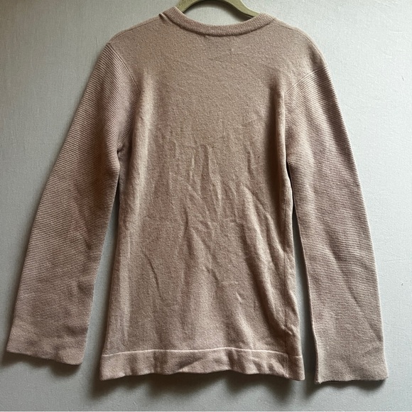 Vintage Valerie Louthan 100% Cashmere V- Neck Sweater big sleeves Sz S - Picture 2 of 7